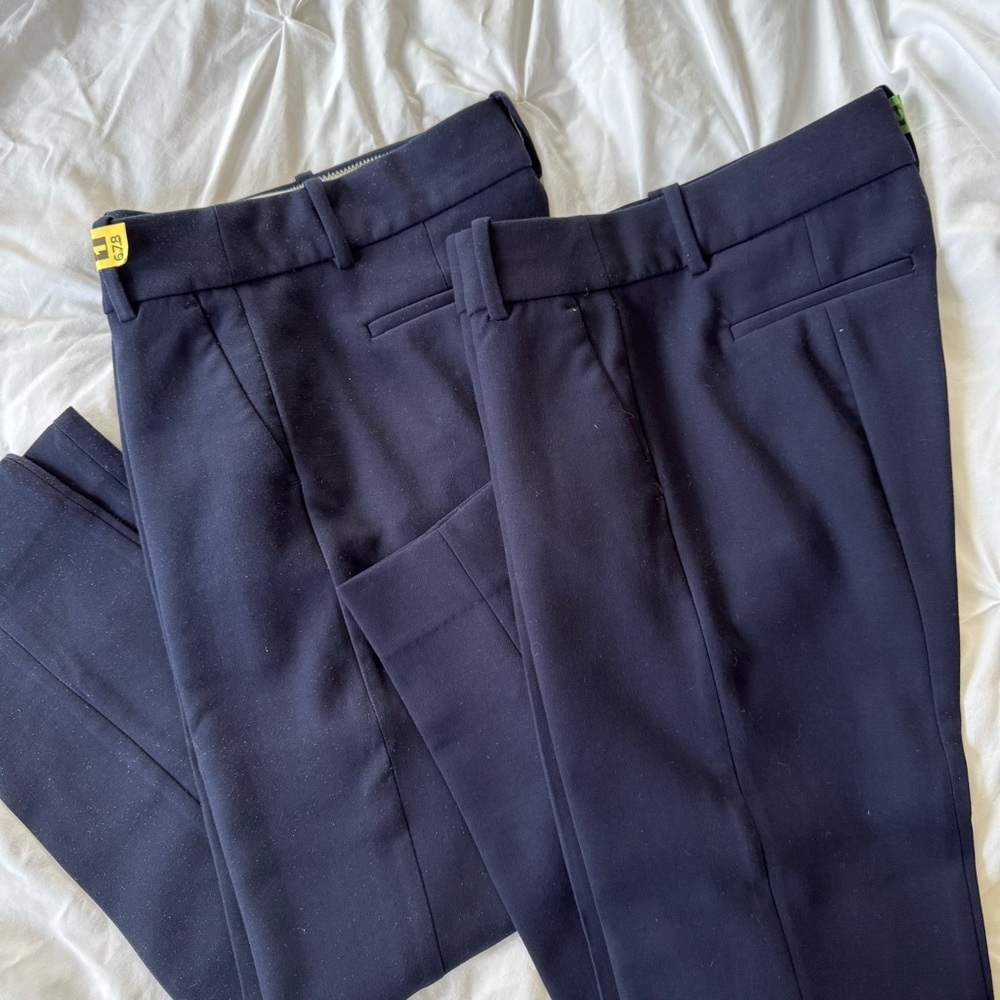 Lot of 2 Pairs J. Crew Classic Navy Women's Pants